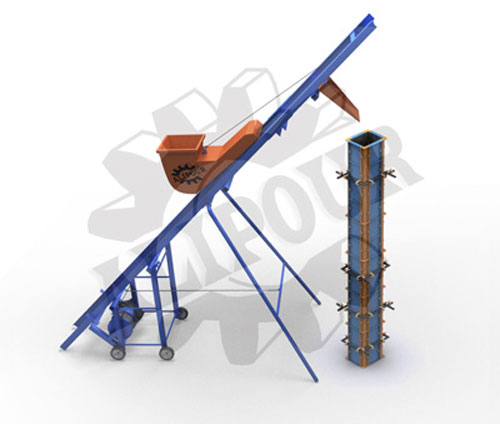 دستگاه بتن ریزی ستون ، دستگاه بتن ریزی ، دستگاه بتن ریز ، مجتمع صنعتی علیپور