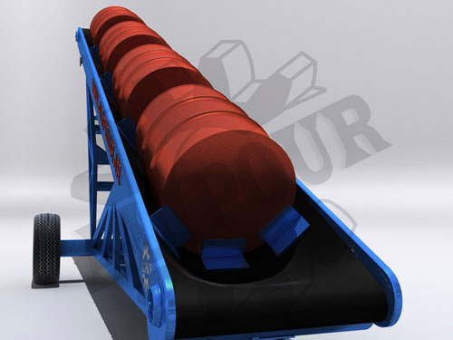 تسمه نقاله بارگیری بشکه ، مجتمع صنعتی علیپور