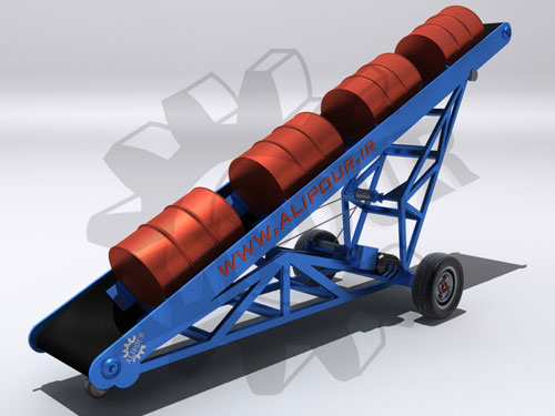 تسمه نقاله بارگیری بشکه ، مجتمع صنعتی علیپور